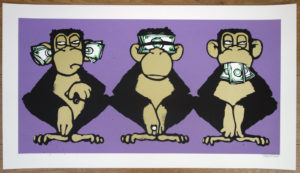 z MAU MAU THREE MONKEYS A/P 1/1 PURPLE
