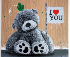 z HAMA WOODS BARE NECESSITIES ON WOOD – I LOVE YOU UNIQUE