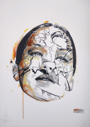 z SANDRA CHEVRIER TEAR STING HIS EYES FOR HER WORLD HAND FINISHED