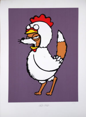 z MAU MAU CHICKEN FOX PRINTERS PROOF UNIQUE PURPLE