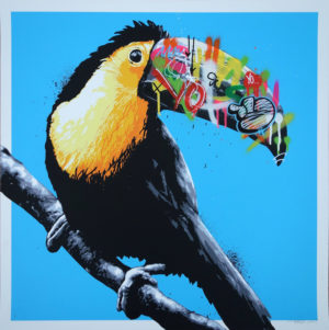 z MARTIN WHATSON TOUCAN HAND FINISHED PRINT