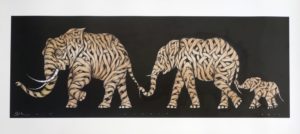 OTTO SCHADE FAMILY TIES UNIQUE HAND FINISHED PRINT – SPRAY PAINT