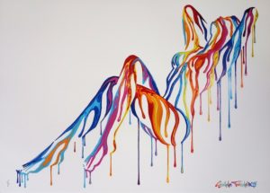 z SHANE TURNER PSYCHAMELEON 5.1 REMIX HAND PAINTED 1/1’S PRIMARY