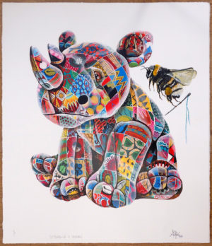 z LOUIS MASAI Stitched Up Unicorn 1/1’s Hand Painted