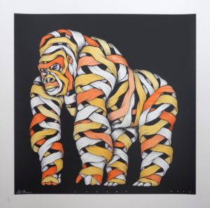 OTTO SCHADE GORILLA WATER COLOUR ORANGE’S 1/10