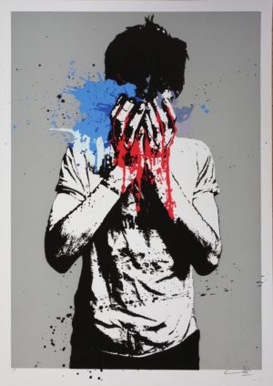 z NAFIR TEAR GAS PRINT EDITION OF 60 DK GREY