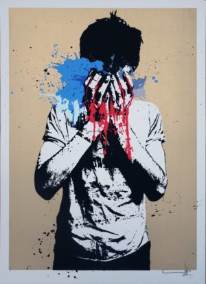 z NAFIR TEAR GAS PRINT EDITION OF 10 GOLD