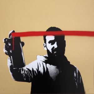 z FAKE SPRAY YOUR SCREEN P/P HAND FINISHED – METALLIC – SINGLE