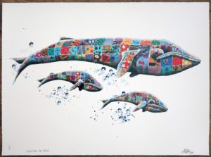 z Louis Masai Were Stuffed Jonas & the Whale Hand Painted Edition of 23 All Unique