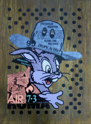 z A.CE BUNNY ROMA – HAND PAINTED IN ACRYLICS 1/2 BRASS