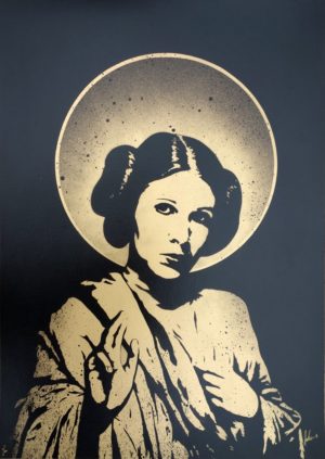 z FAKE SAINT LEIA ORIGINAL ON PAPER GOLD EDITION OF 20