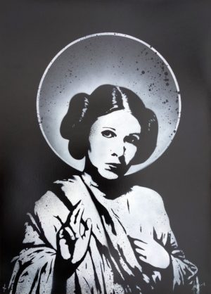 z FAKE SAINT LEIA ORIGINAL ON PAPER WHITE EDITION OF 10
