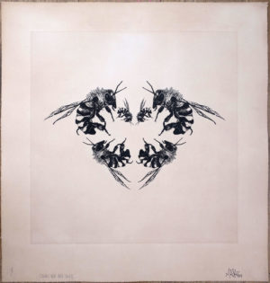 z LOUIS MASAI COULD YOU BEE LOVED ETCHING TEA STAINED ED OF 10