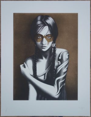 z FINDAC SAMURANN VINTAGE GOLD DOUBLE 2 PLATE ETCHING ED OF 30