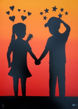 z FAKE LOVE HURTS ORANGE TO RED BLEND ED OF 12