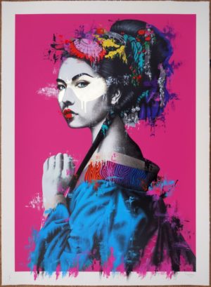 z FINDAC SHINKA PINK 24ct WHITE GOLD LEAF EDITION OF 20