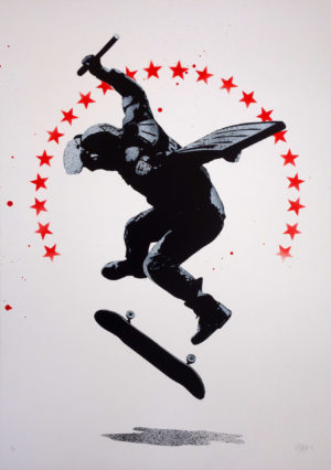 z FAKE RIOT ORIGINAL ON PAPER WHITE ED OF 15