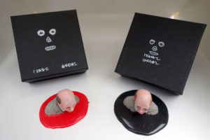 ISAAC CORDAL SLOWLY SINKING MINI SCULPTURE BLACK
