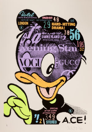 z A.CE 2013 DUCK EDIT HAND PAINTED IN ACRYLICS