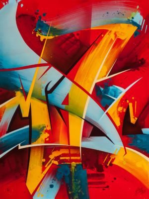 z MadC ELEVEN EIGHT MIXED MEDIA PRINT