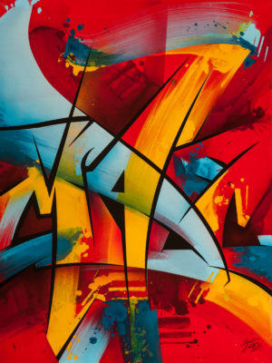 z MadC ELEVEN EIGHT MIXED MEDIA PRINT BLACK VARIANT