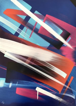 MADC OCEAN’S 9 – WHITE HAND PAINTED SCREEN PRINT