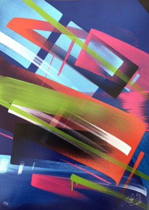 MADC OCEAN’S 9 – GREEN HAND PAINTED SCREEN PRINT
