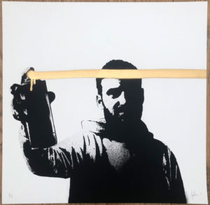 z FAKE SPRAY YOUR SCREEN WHITE P/P HAND FINISHED P/P 1/2