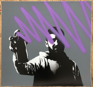 z FAKE SPRAY YOUR SCREEN GREY P/P HAND FINISHED P/P 1/2