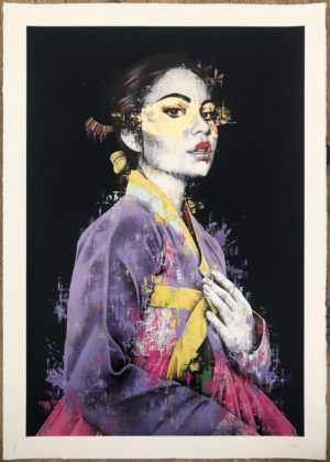 z FINDAC JIBO HAND FINISHED NAVY COPPER LEAF ED OF 20