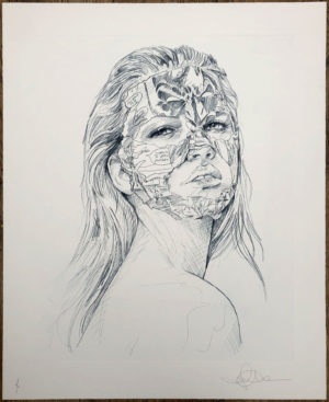 z SANDRA CHEVRIER LA CAGE ET LA TRACE DU CRAYON ED OF 30 ETCHING