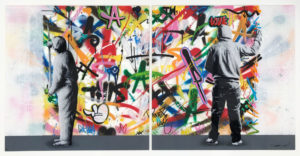 z MARTIN WHATSON THE CYCLE DIPTYCH CLEAR ACRYLIC HAND FINISH ED OF 10