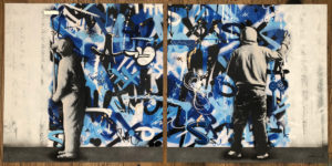 z MARTIN WHATSON THE CYCLE DIPTYCH HAND FINISH ED OF 50