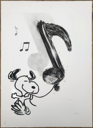 z FANAKAPAN DANCE LIKE SOMEBODY WATCHING ETCHING SCREEN PRINT ED OF 60