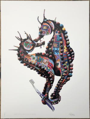 z LOUIS MASAI WHAT’S YOURS ENDS UP MINE HAND PAINTED 1/1 ALL UNIQUE