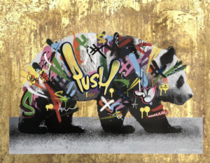 z MARTIN WHATSON PANDA BRASS HAND FINISH ED OF 15