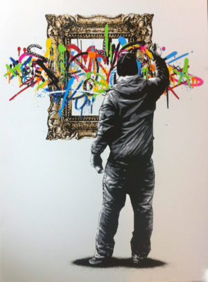 z MARTIN WHATSON FRAMED MAIN EDITION WHITE