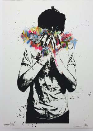 z NAFIR TEAR GAS PRINT MARTIN WHATSON COLLAB EDITION OF 5