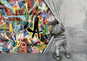z MARTIN WHATSON BEYOND THE WALL ACRYLIC EDITION OF 10